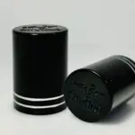 18mm Aluminium Black Attar Bottle Diamond Cut Cap