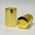 18mm Aluminium Golden Perfume Bottle Bellavita Overcap (Glossy Finish)
