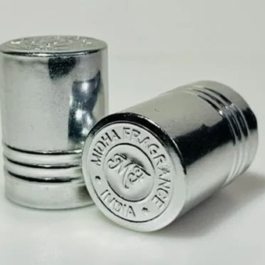 18mm Aluminium Silver Attar Bottle Logo Cap