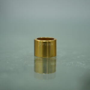 22mm Aluminium Golden Perfume Bottle Overcap (Glossy Finish)